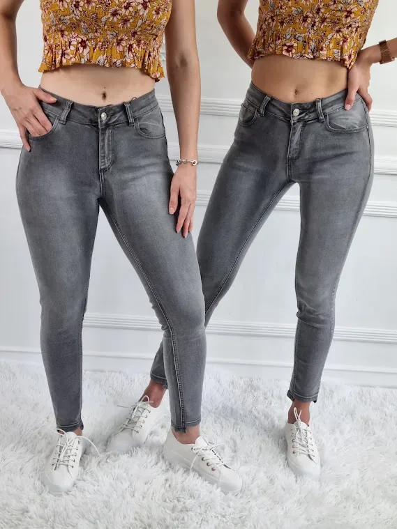 Jeans para dama Bacci #1733 color gris