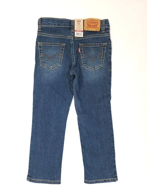 Jeans Levi´s para niño 511 Slim color mezclilla