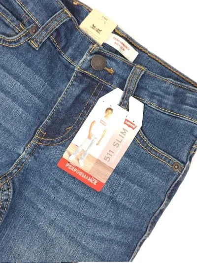 Jeans Levi´s para niño 511 Slim color mezclilla