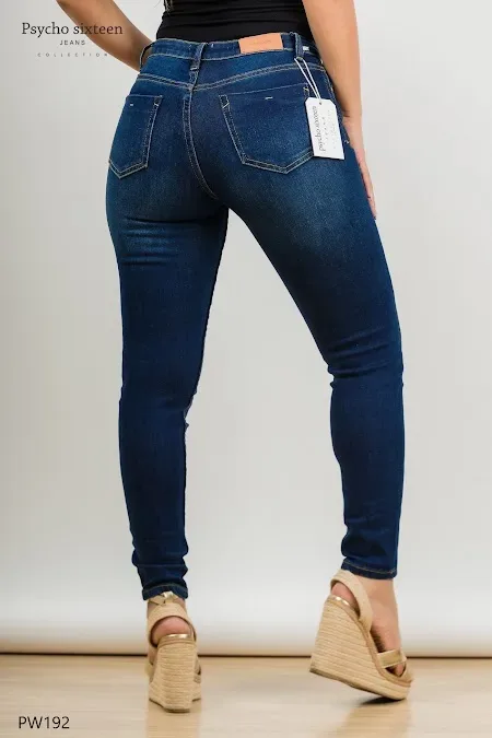 Jeans Psycho Sixteen para dama #PW192 color mezclilla