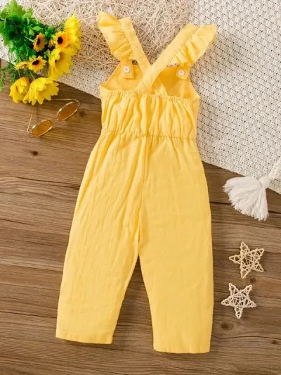 Enterizo para niña color amarillo
