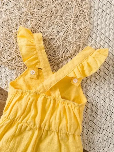 Enterizo para niña color amarillo