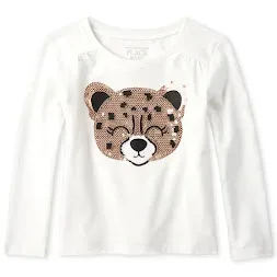 Blusa manga larga The Children Place para niña color blanco
