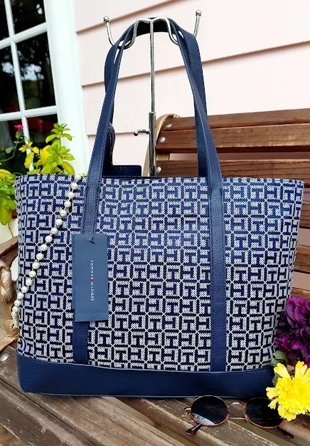 Bolso de hombro Tommy Hilfiger para dama color azul