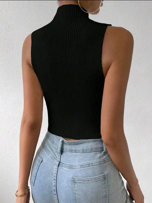 Crop top para dama color negro