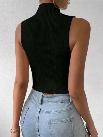 Crop top para dama color negro