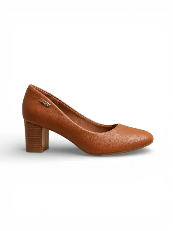 Tacones Natural para dama SANDRA #CAMEL PU