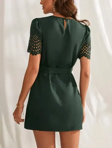 Vestido para dama color verde