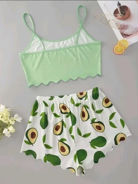 Pijama para dama diseño aguacate