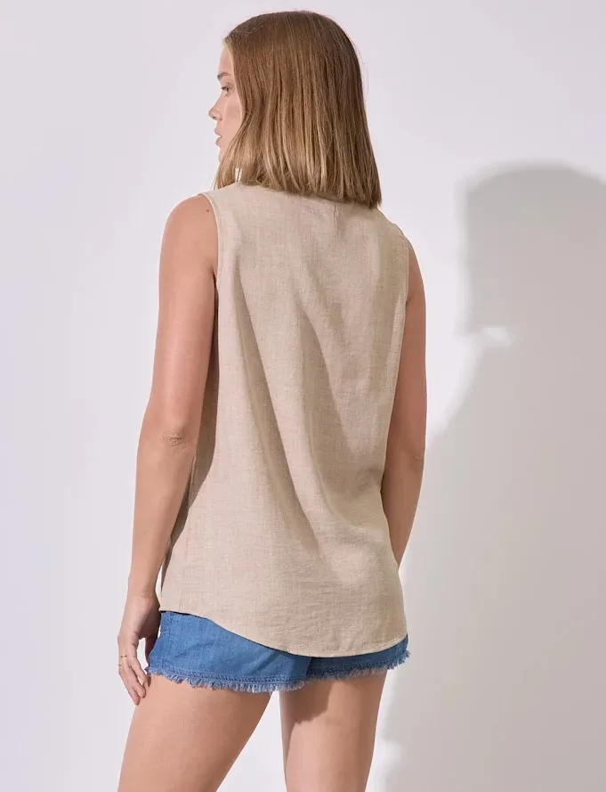 Blusa color beige para Dams