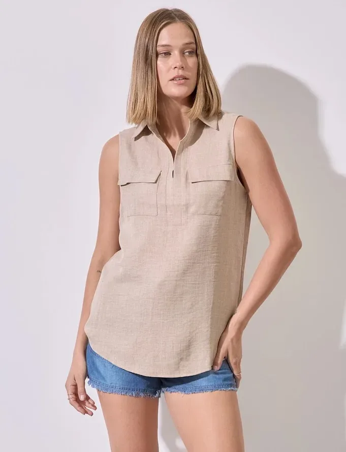 Blusa color beige para Dams