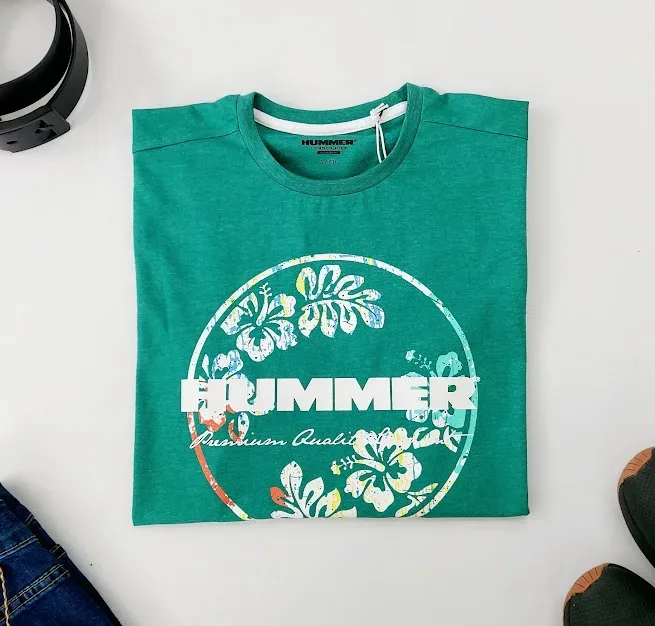 Camiseta Hummer para caballero color verde