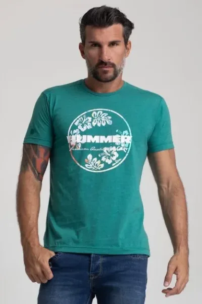 Camiseta Hummer para caballero color verde