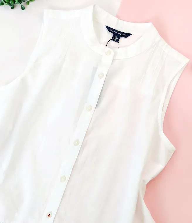 BlusaTommy Hilfiger para dama color blanco