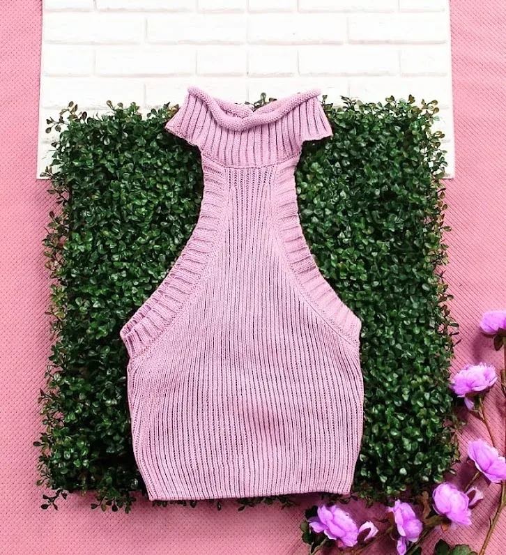Blusa para dama color rosa sin mangas