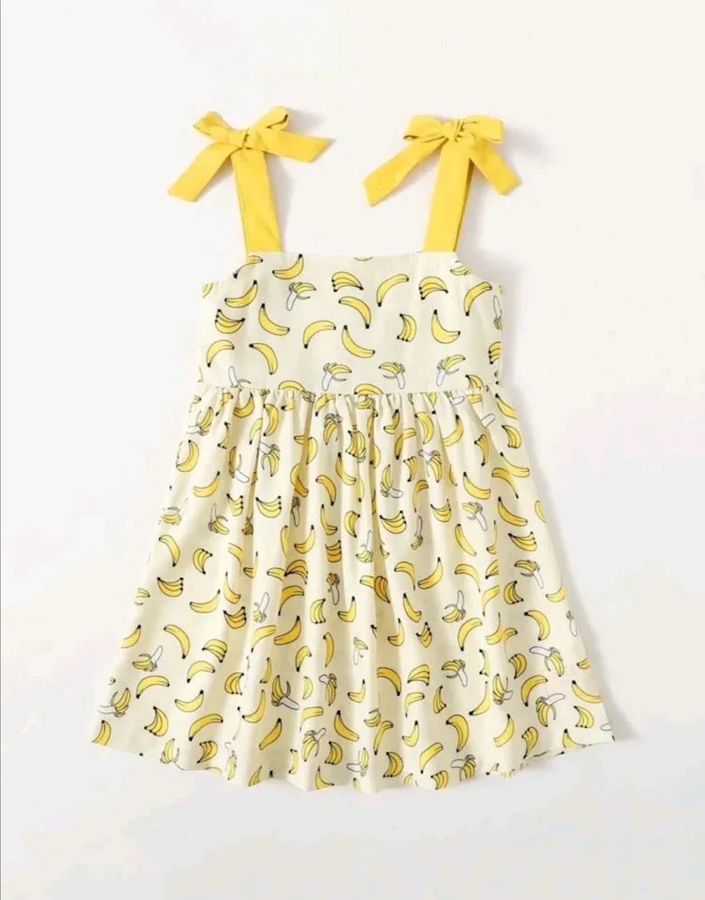 Vestido para niña color amarillo
