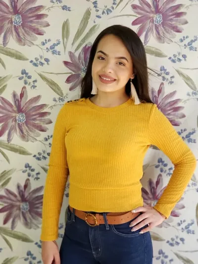 Blusa Milk Honey para dama color mostaza