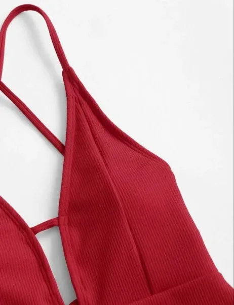 Vestido de baño para dama color rojo