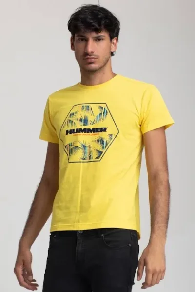 Camiseta Hummer para caballero color amarillo