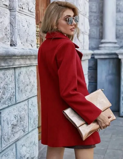 Cardigán para dama color rojo