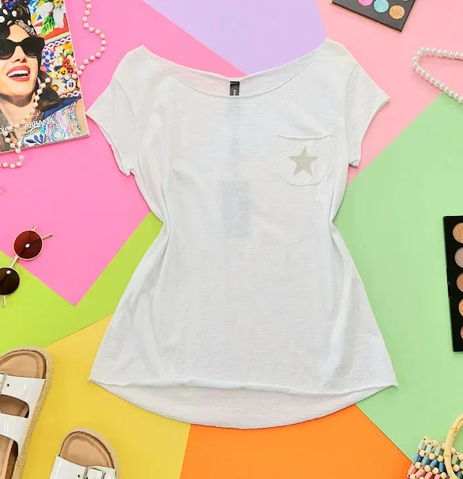 Camiseta Venti6 para dama color blanca