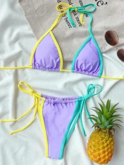 Vestido de baño para dama multicolor