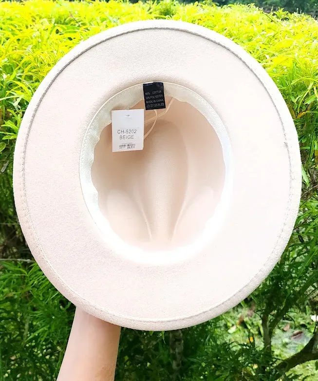 Sombrero para dama color beige