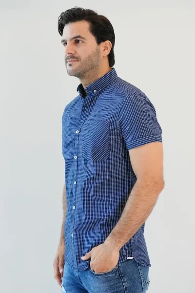 Camisa Hummer para caballero diseño de cuadros