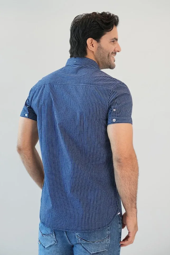 Camisa Hummer para caballero diseño de cuadros