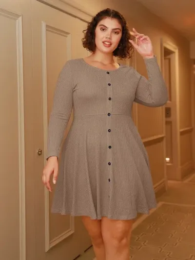 Vestido para dama café claro