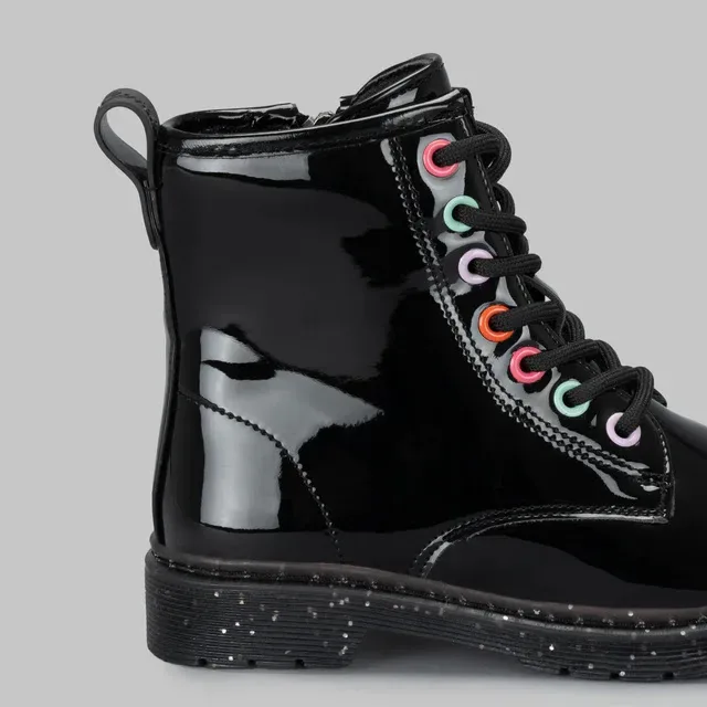 Botines Coral Delila Black para niña
