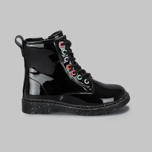 Botines Coral Delila Black para niña