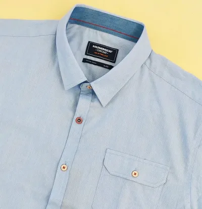 Camisa Hummer para caballero color celeste