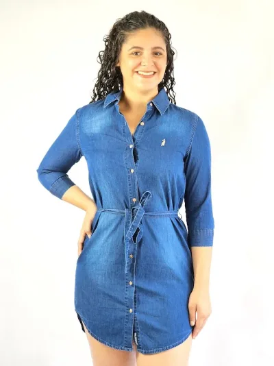 Vestido Cambridge Polo Club para dama color azul
