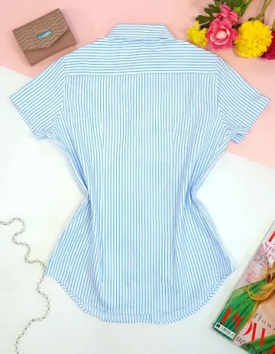 Camisa Cambrige Polo para dama de rayas
