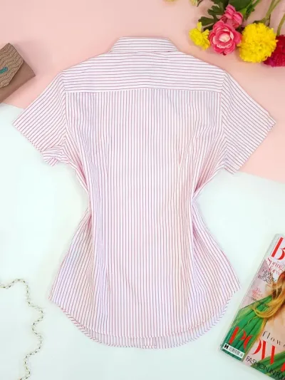 Camisa Cambrige Polo para dama de rayas