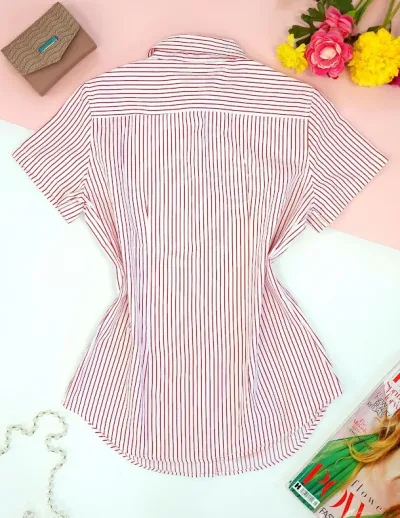 Camisa Cambrige Polo para dama de rayas