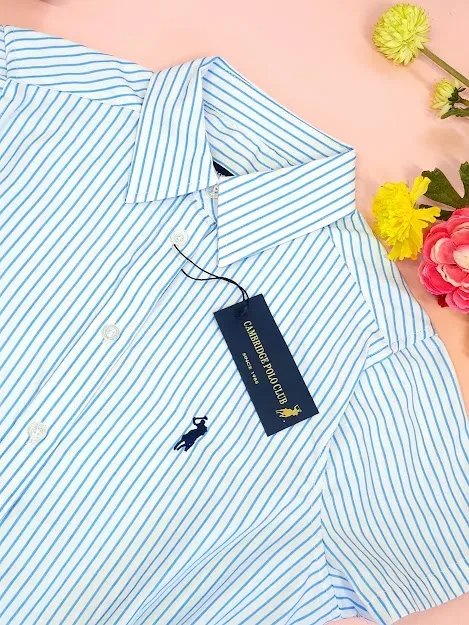 Camisa Cambrige Polo para dama de rayas