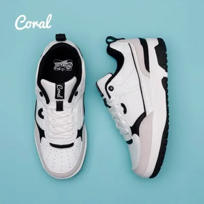 Tenis Coral Massimo Black White para dama