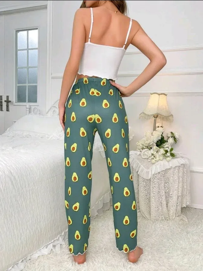 Pijama para dama diseño de aguacate
