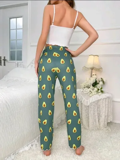 Pijama para dama diseño de aguacate