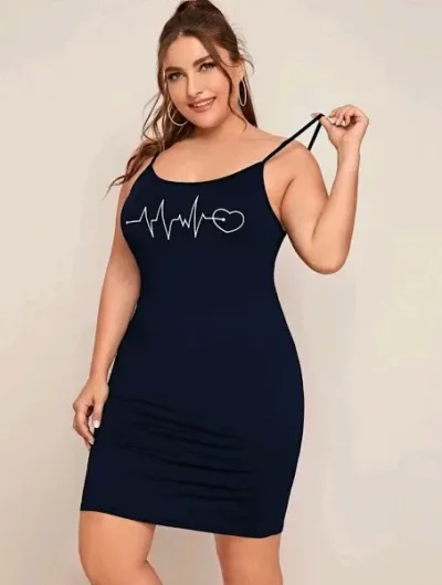 Vestido para dama color azul diseño corazón