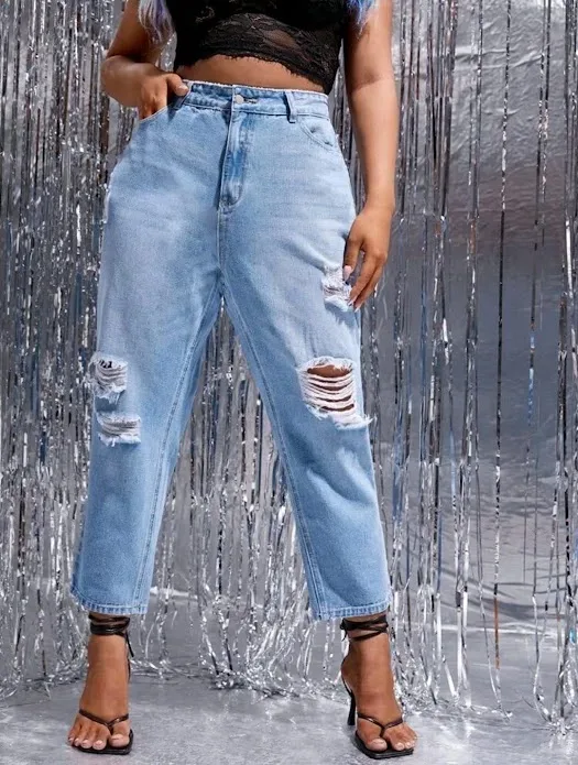 Jeans para dama de mezclilla talle alto