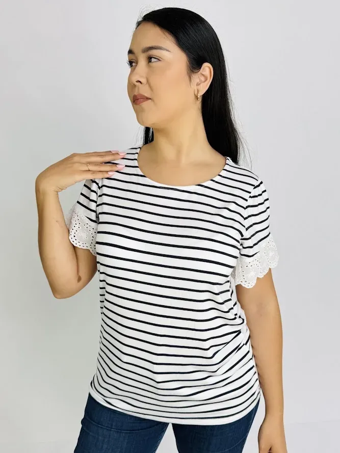 Blusa de rayas para Dama