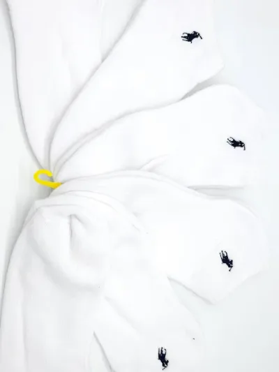 Set 6 pares de medias US POLO ASSN para dama color blanco