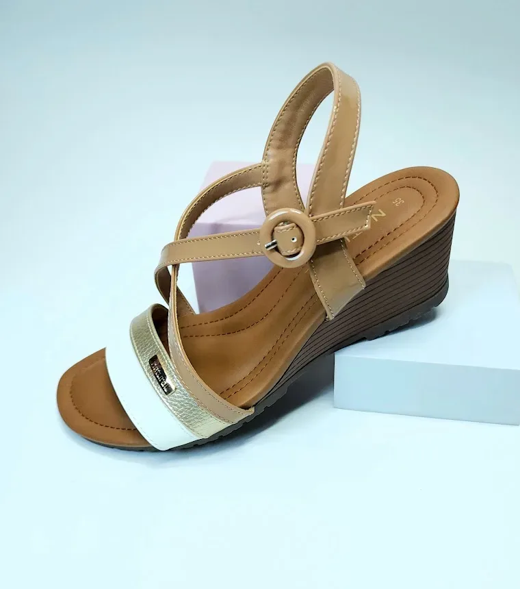 Sandalias Natural Vanessa Tan Pu para dama