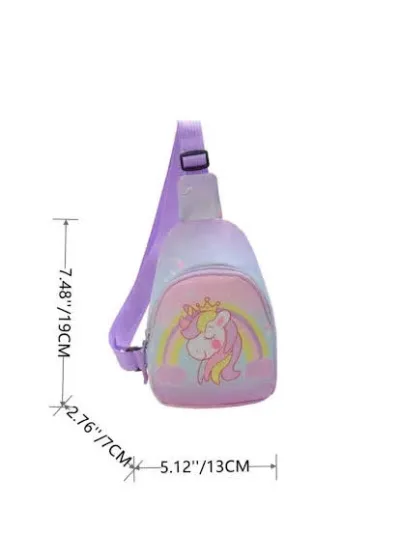Bolso de pecho para niña de Unicornio