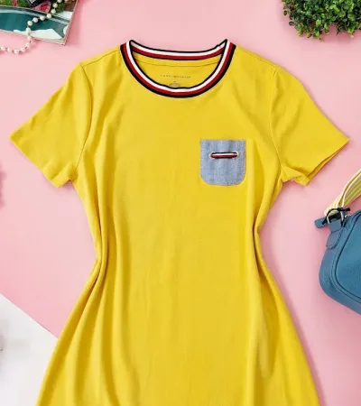 VestidoTommy Hilfiger para dama amarillo