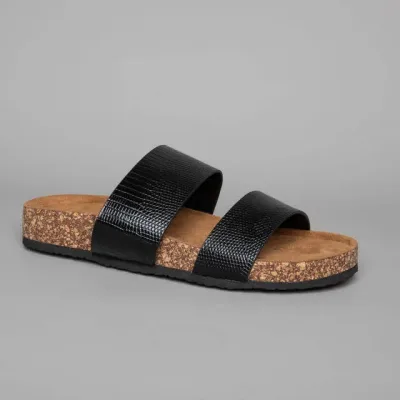 Sandalias Coral para dama color negra  Darla Black Tex