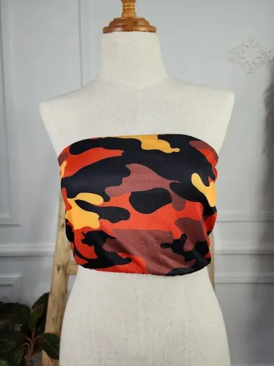 Top para dama color naranja